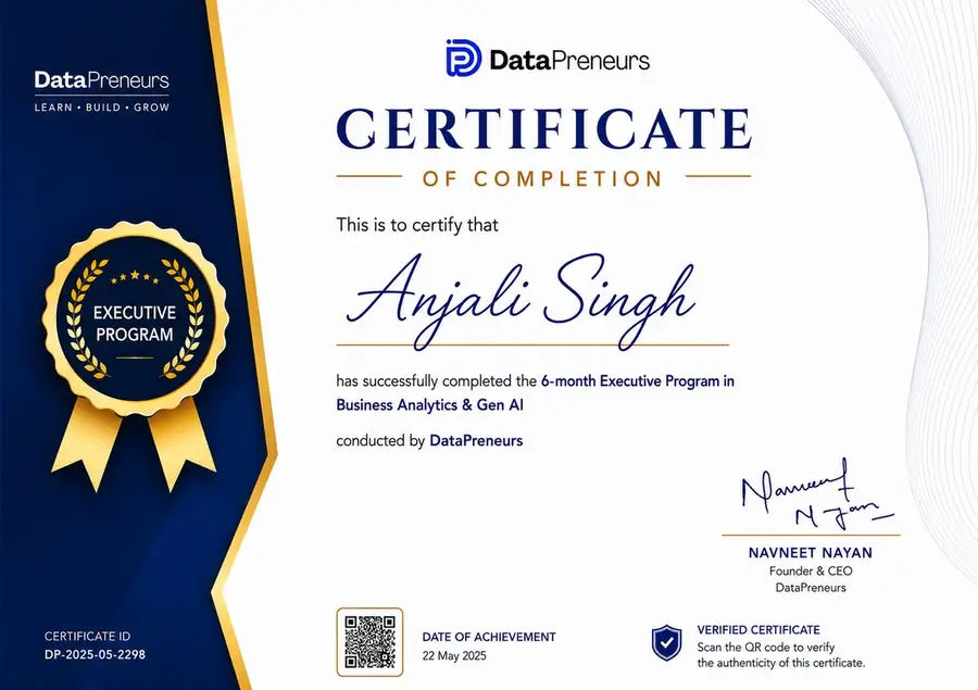 DataPreneur Certification